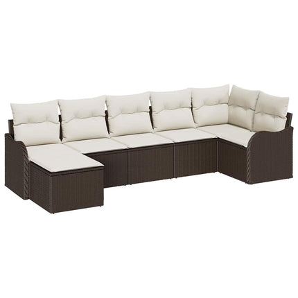 Havesofa Sæt Brun polyrattan