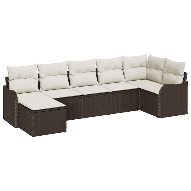 Havesofa Sæt Brun polyrattan