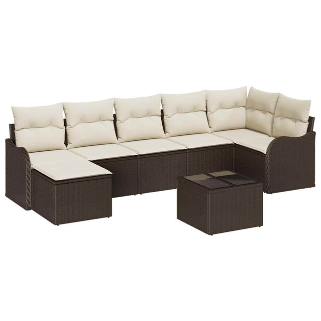 Havesofa Sæt Brun polyrattan