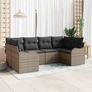 Havesofa Sæt Grå polyrattan