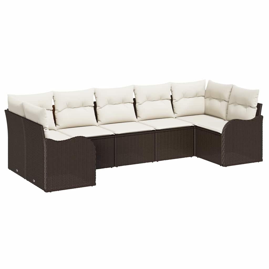 Havesofa Sæt Brun polyrattan