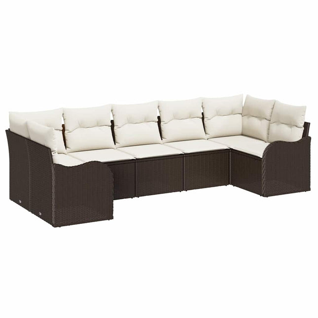 Havesofa Sæt Brun polyrattan