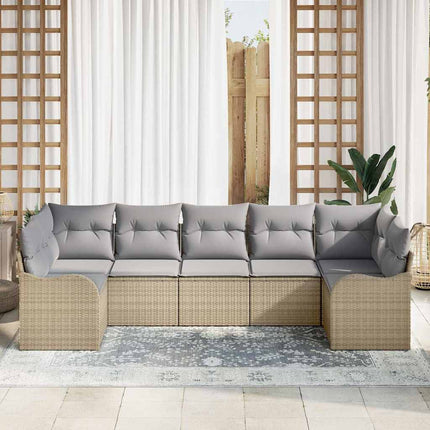 Havesofa Sæt Beige polyrattan