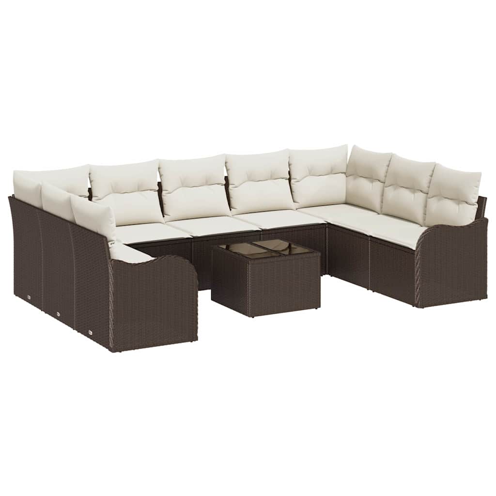 Havesofa Sæt Brun polyrattan