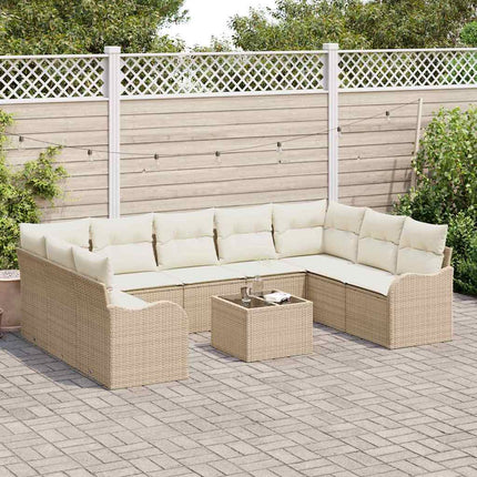 Havesofa Sæt Beige polyrattan