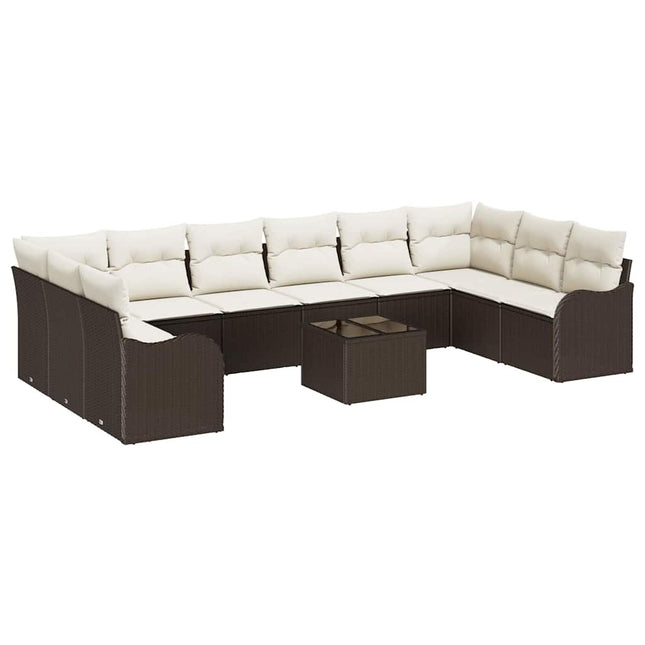 Havesofa Sæt Brun 55 x 55 x 37 cm polyrattan