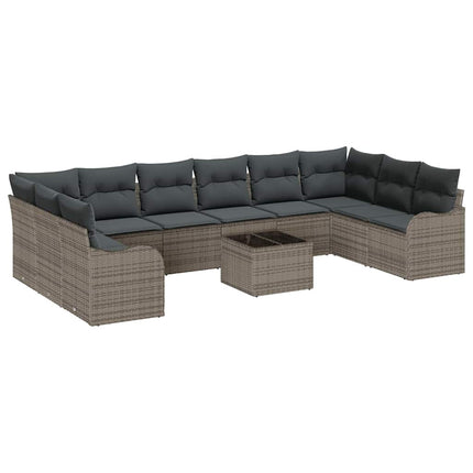 Havesofa Sæt Grå 55 x 55 x 37 cm polyrattan