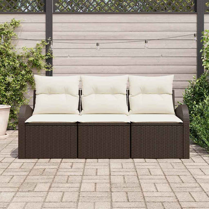 Havesofa Sæt Brun polyrattan