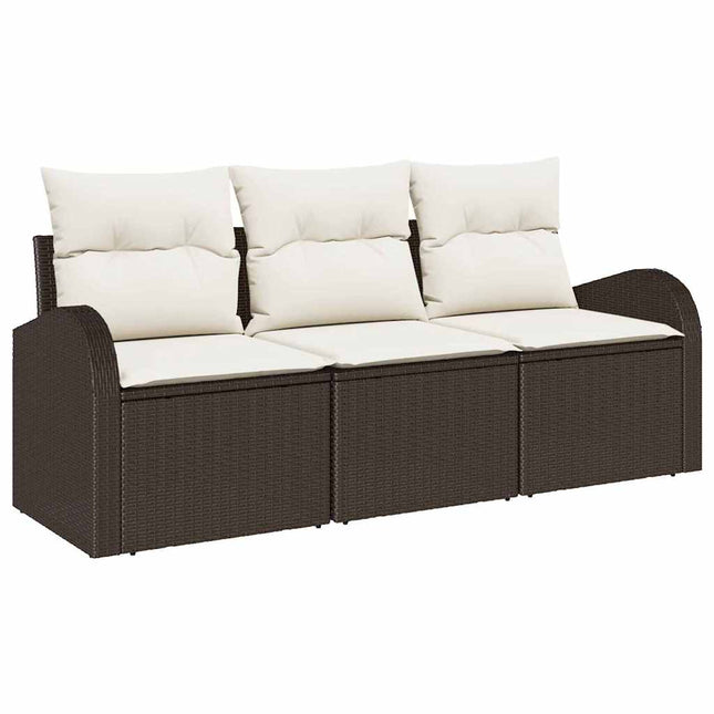Havesofa Sæt Brun polyrattan