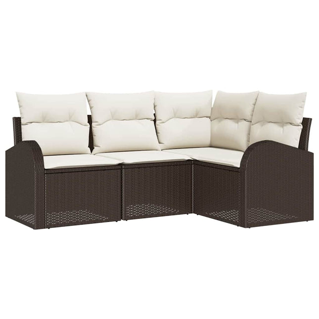 Havesofa Sæt Brun polyrattan