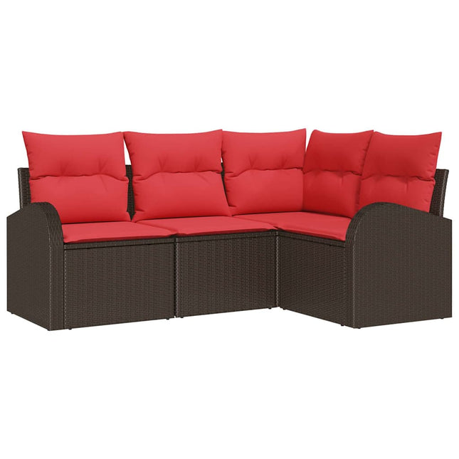 Havesofa Sæt Brun polyrattan