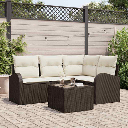 Havesofa Sæt Brun polyrattan