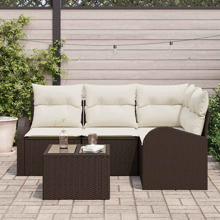 Havesofa Sæt Brun polyrattan