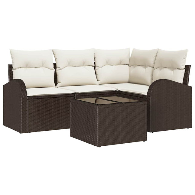 Havesofa Sæt Brun polyrattan