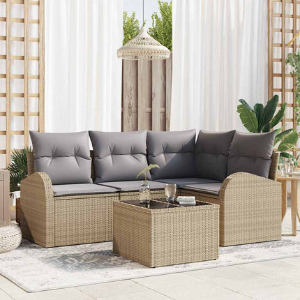 Havesofa Sæt Beige polyrattan