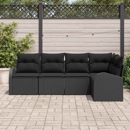 Sofa Sæt med pude Sort Polyester