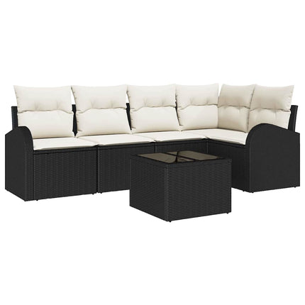 Sofa Sæt med pude Sort Polyester
