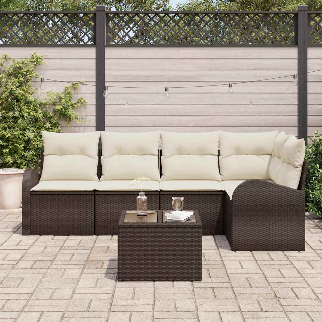Sofa Sæt med pude Brun Polyester