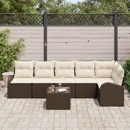 Havesofa Sæt Brun polyrattan