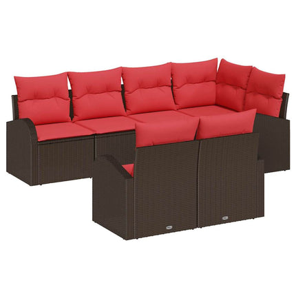 Havesofa Sæt Brun polyrattan