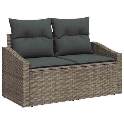 Sofa Sæt 6 stk. Grå polyrattan