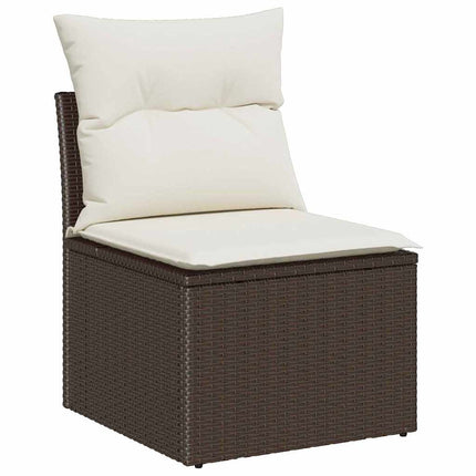 Havesofa Sæt 6 stk. Brun polyrattan