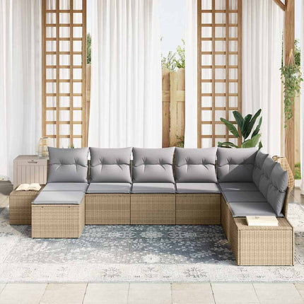 Havesofa Sæt 8 stk. polyrattan