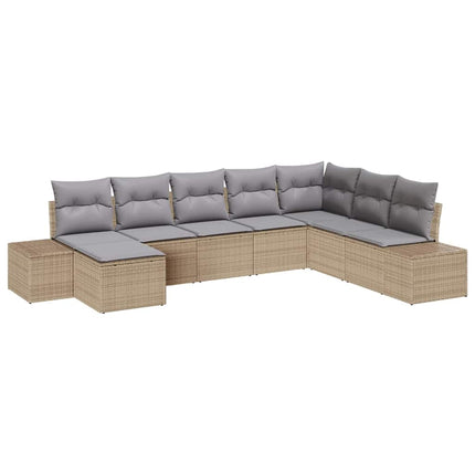 Havesofa Sæt 8 stk. polyrattan