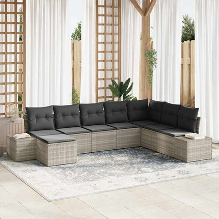 Havesofa Sæt 8 stk. polyrattan