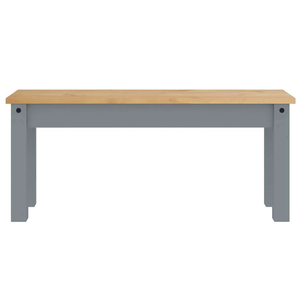 spisebordssæt 4 dele Panama massivt fyrretræ grå