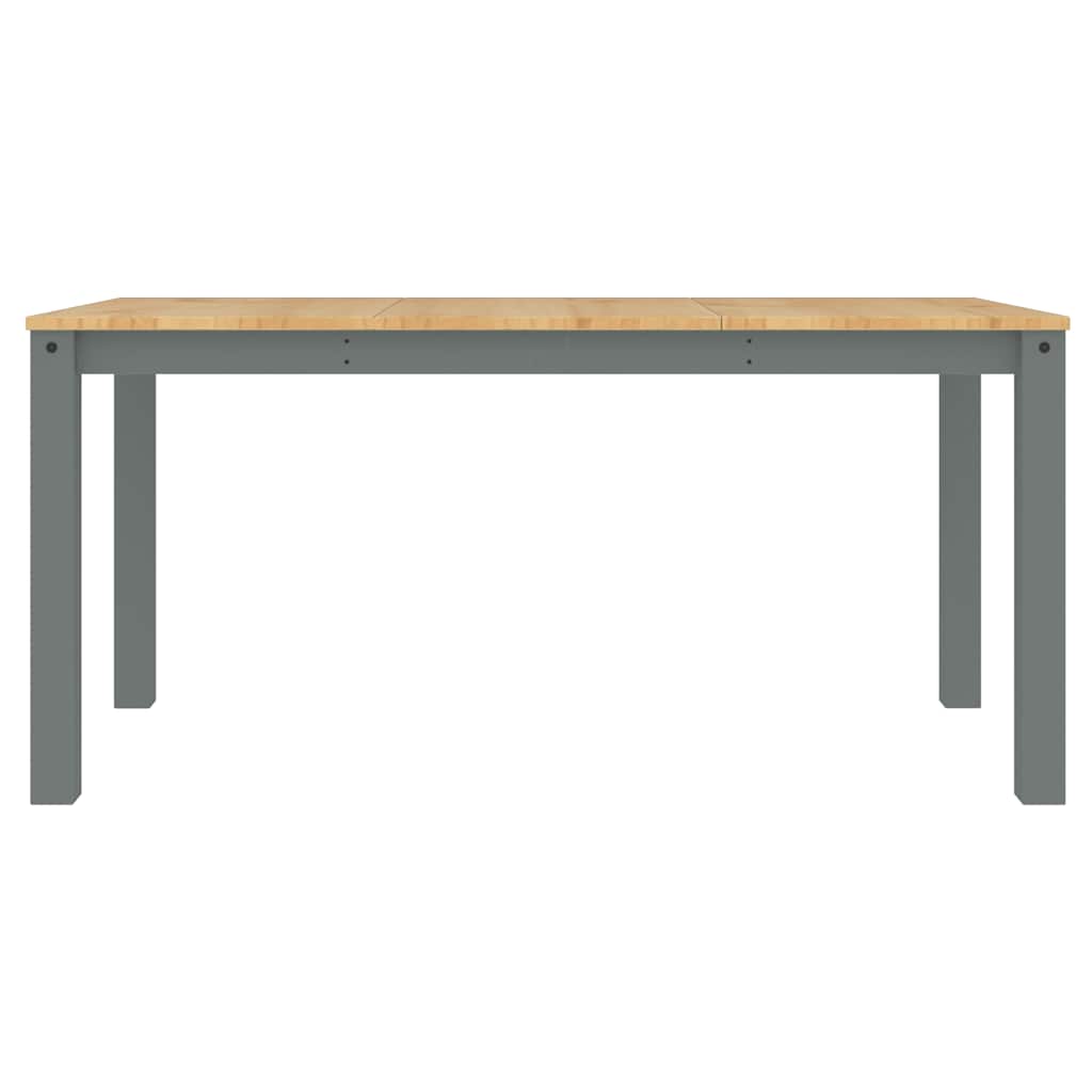 spisebordssæt 4 dele Panama massivt fyrretræ grå