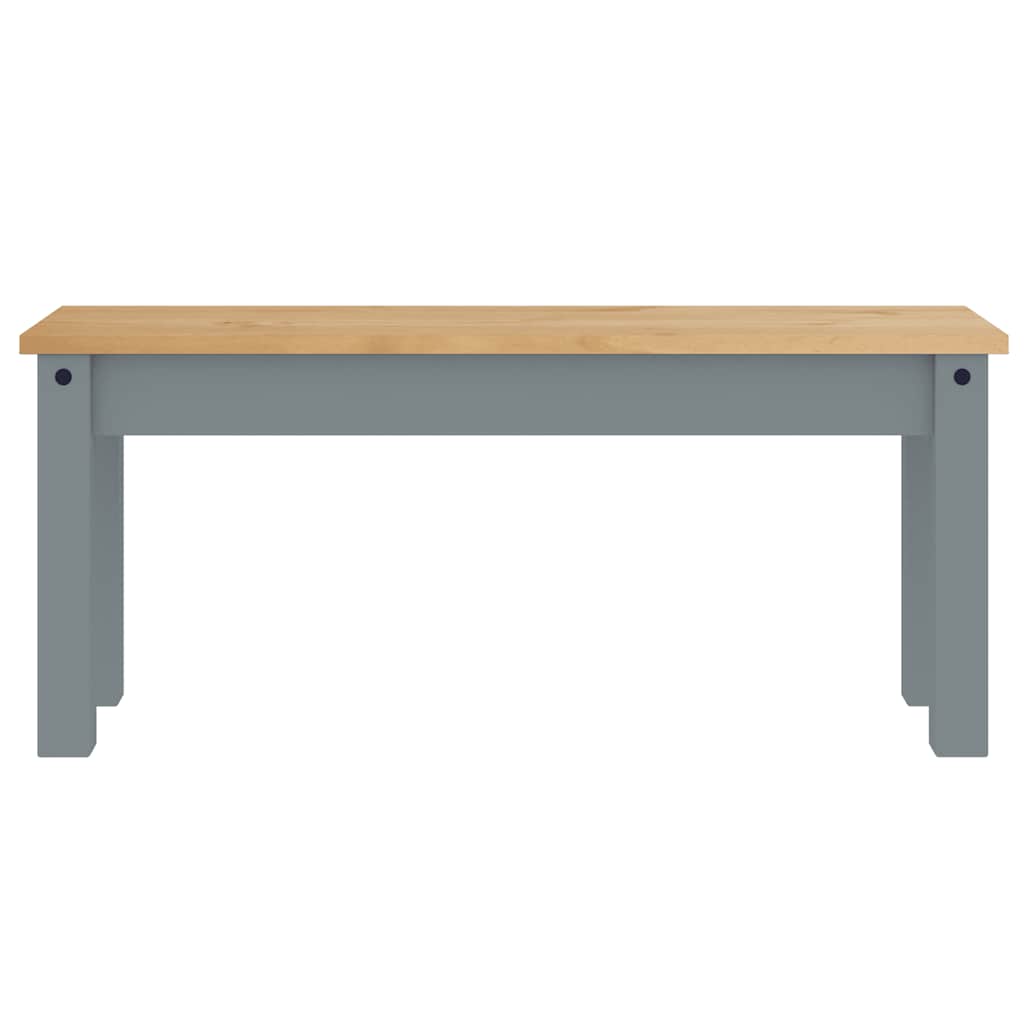 spisebordssæt 4 dele Panama massivt fyrretræ grå