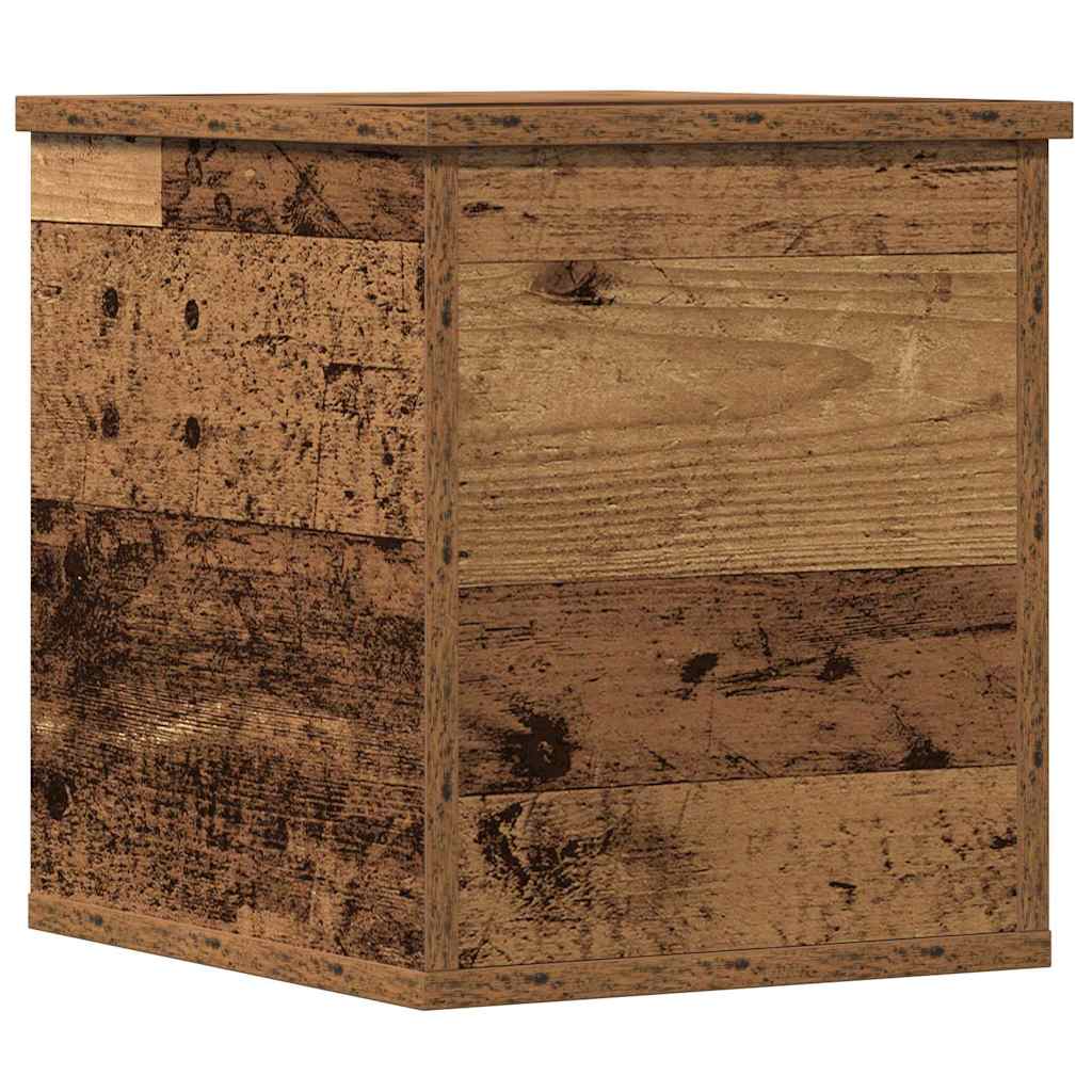 Opbevaringskasse Gammelt træ 30 x 35 x 35 cm Konstrueret træ