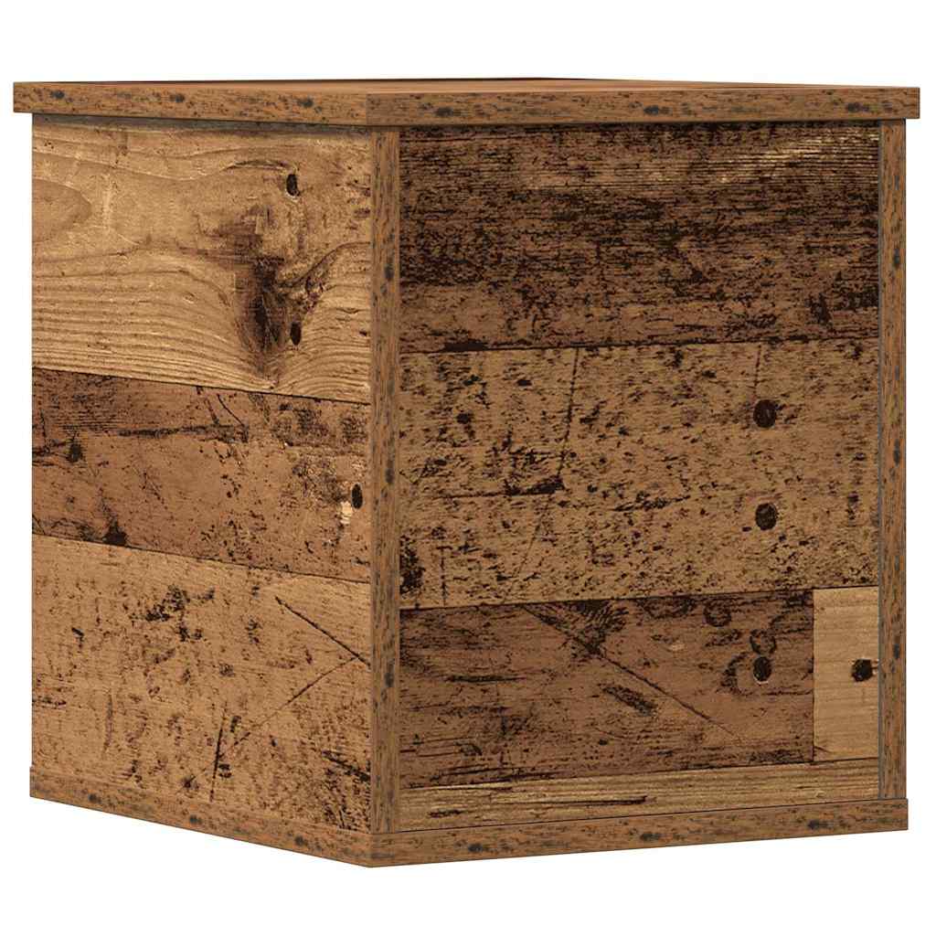 Opbevaringskasse Gammelt træ 30 x 35 x 35 cm Konstrueret træ