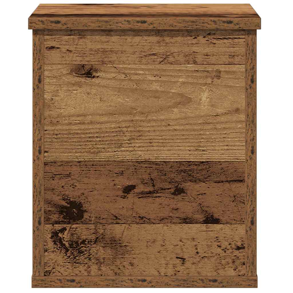 Opbevaringskasse Gammelt træ 30 x 35 x 35 cm Konstrueret træ