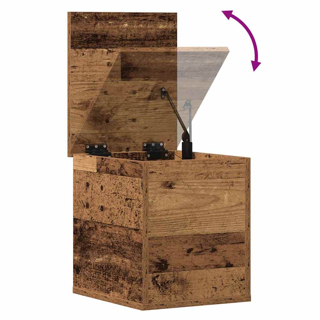 Opbevaringskasse Gammelt træ 30 x 35 x 35 cm Konstrueret træ