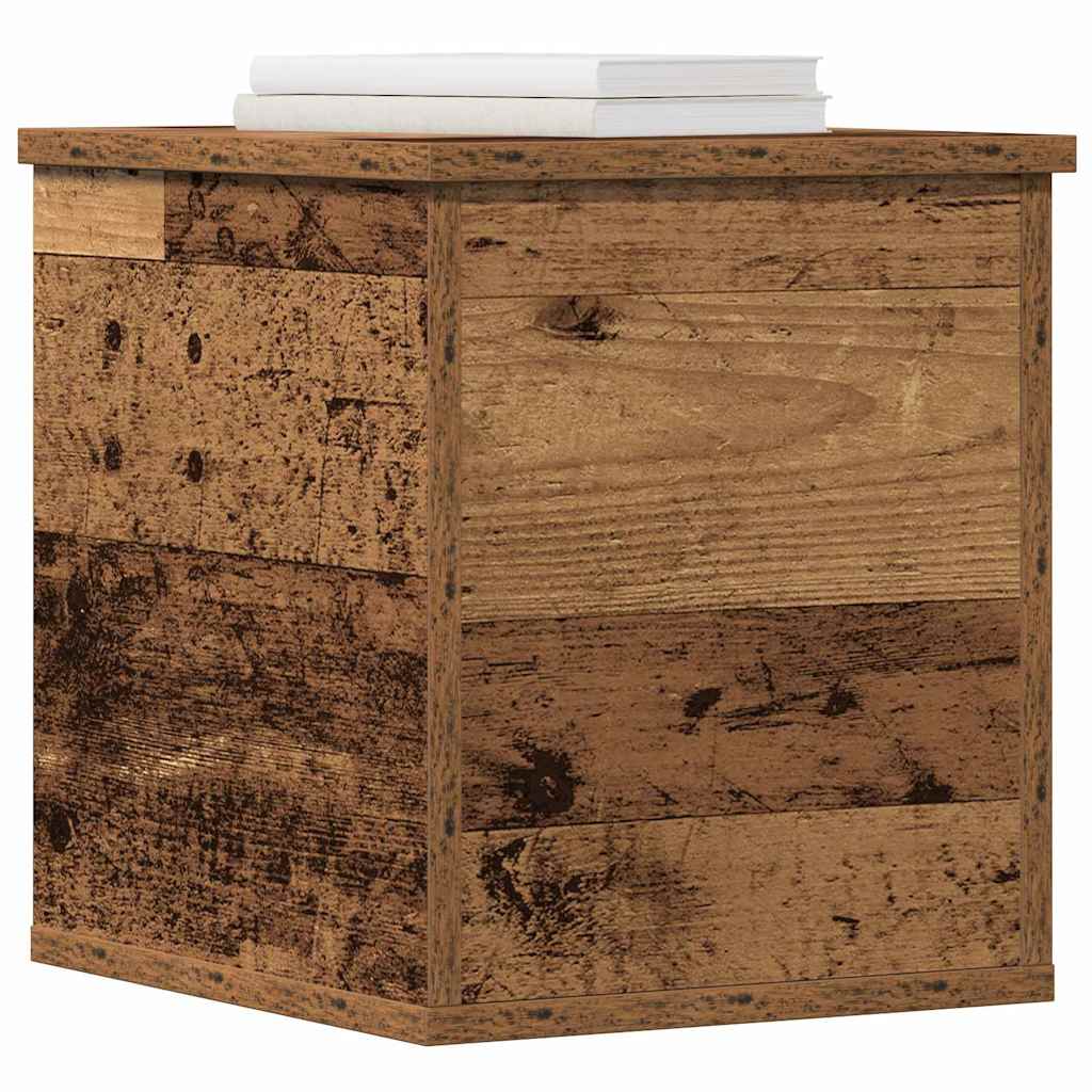Opbevaringskasse Gammelt træ 30 x 35 x 35 cm Konstrueret træ
