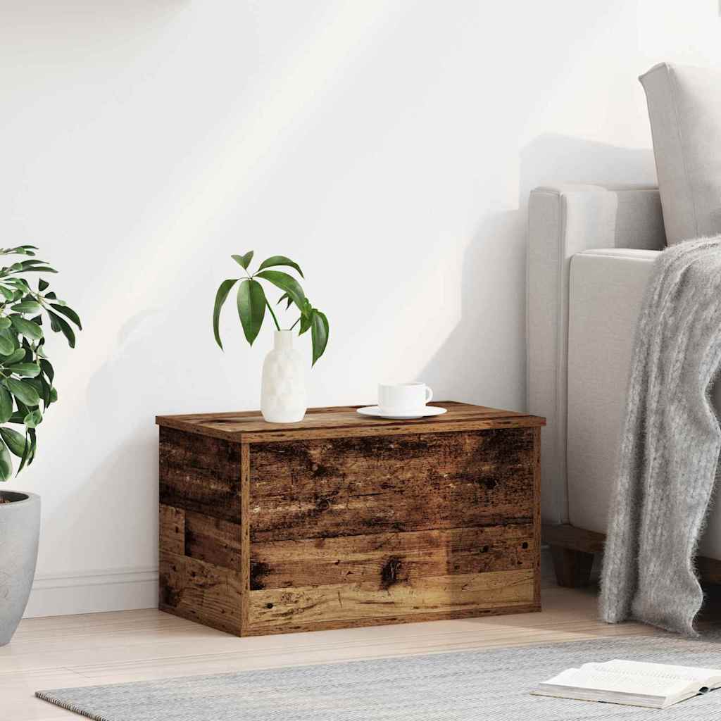 Opbevaringskasse Gammelt træ 60 x 35 x 35 cm Konstrueret træ