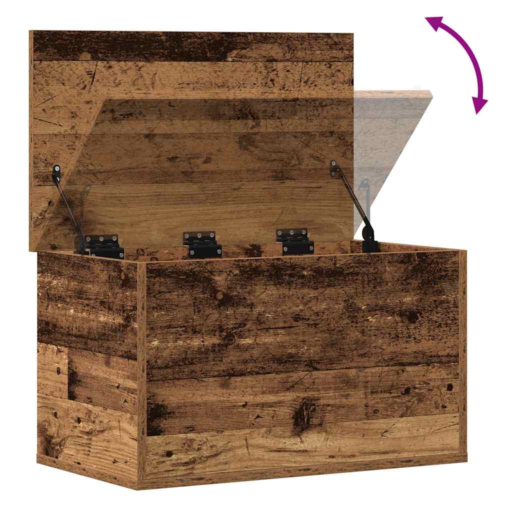 Opbevaringskasse Gammelt træ 60 x 35 x 35 cm Konstrueret træ