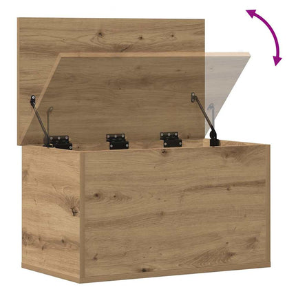 Opbevaringskasse Artisan Egetræ 60 x 35 x 35 cm Konstrueret træ
