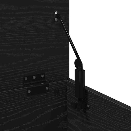 Opbevaringskasse Sort eg 90 x 35 x 35 cm Konstrueret træ