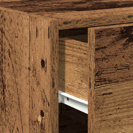 Sideboard med skuffe Gammelt træ 30 x 42,5 x 93 cm