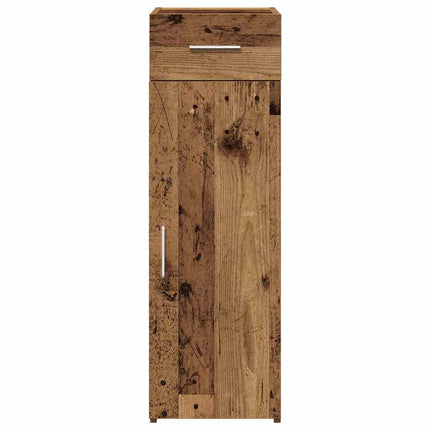 Sideboard med skuffe Gammelt træ 30 x 42,5 x 93 cm