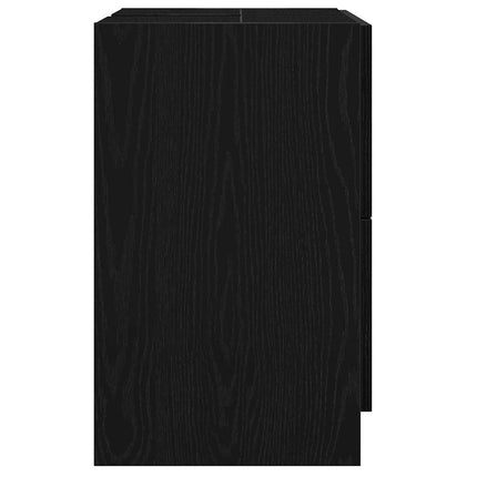 Badeværelsesskab Sort eg 59 x 37 x 59 cm Konstrueret træ