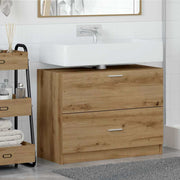 Badeværelsesskab Artisan Egetræ 78 x 37 x 59 cm Konstrueret træ