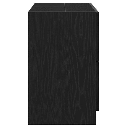 Badeværelsesskab Sort eg 78 x 37 x 59 cm Konstrueret træ