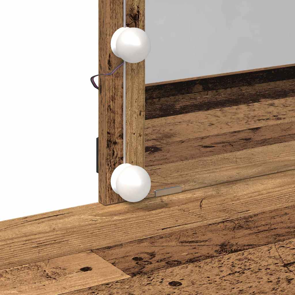 Sminkebord Gammelt træ 100 x 40 x 130 cm Konstrueret træ