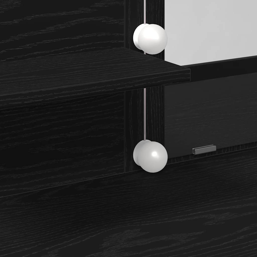 Sminkebord - Dressingbord Sort eg 100 x 40 x 130 cm Konstrueret træ