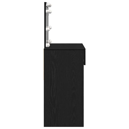 Klædeskab med skuffe Sort eg 100 x 40 x 120 cm Konstrueret træ