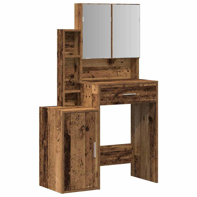 Klædeskab Gammelt træ 80 x 35 x 132 cm Konstrueret træ